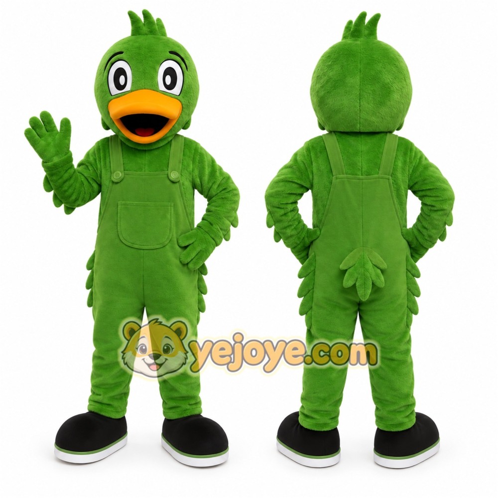 Green Duck Mascot Costume for Events and Promotions Green Duck Mascot Costume for Events and Promotions