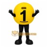 Yellow Number Ball Mascot Costume for Events and Promotions Yellow Number Ball Mascot Costume for Events and Promotions