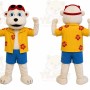 Yellow Polar Bear Mascot Costume for Events and Promotions
