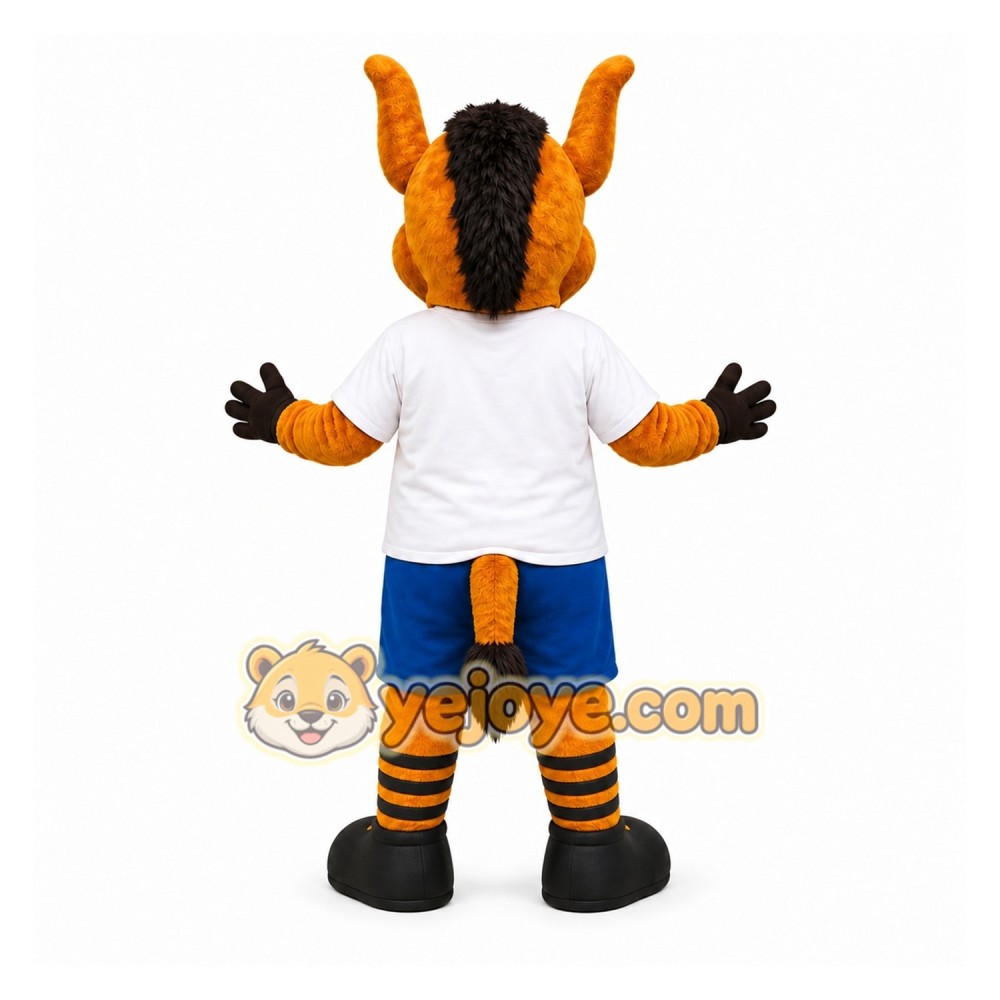 Orange Donkey Mascot Costume for Events and Promotions Orange Donkey Mascot Costume for Events and Promotions