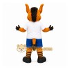 Orange Donkey Mascot Costume for Events and Promotions Orange Donkey Mascot Costume for Events and Promotions