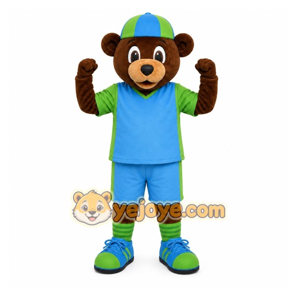 Blue Bear Mascot Costume for Events and Promotions