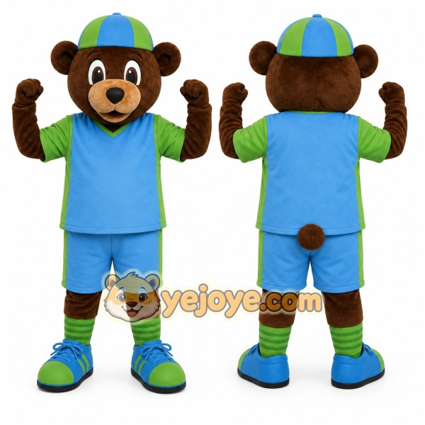 Blue Bear Mascot Costume for Events and Promotions