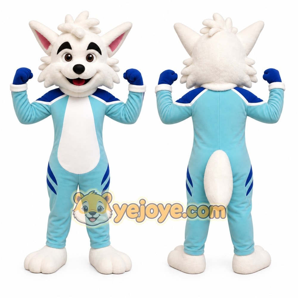 Blue Wolf Mascot Costume for Events and Promotions Blue Wolf Mascot Costume for Events and Promotions