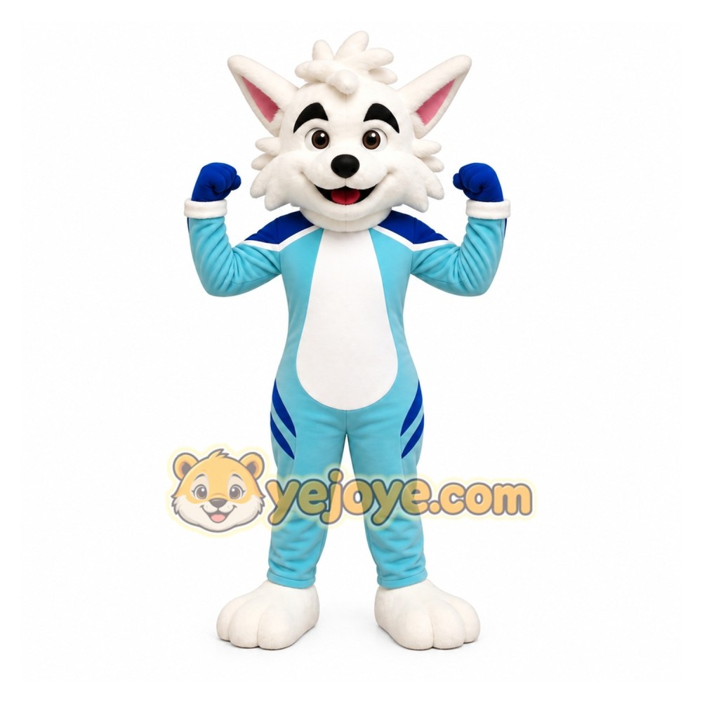 Blue Wolf Mascot Costume for Events and Promotions Blue Wolf Mascot Costume for Events and Promotions