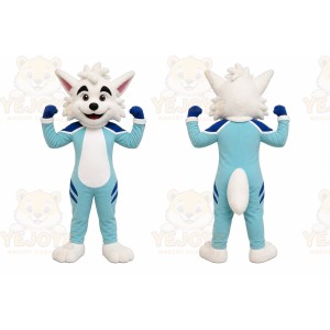 Blue Wolf Mascot Costume for Events and Promotions