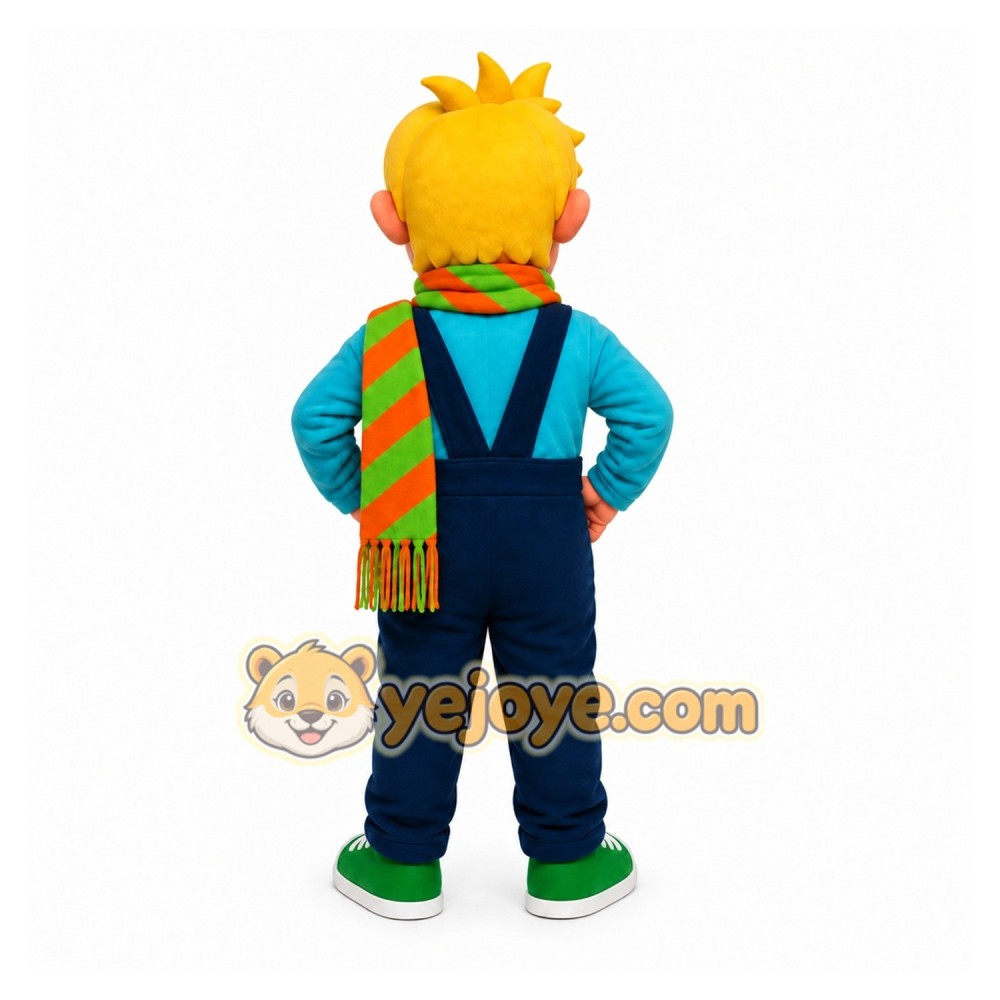 Blue Boy Mascot Costume for Events and Promotions