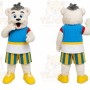White Bear Mascot Costume for Sports Events