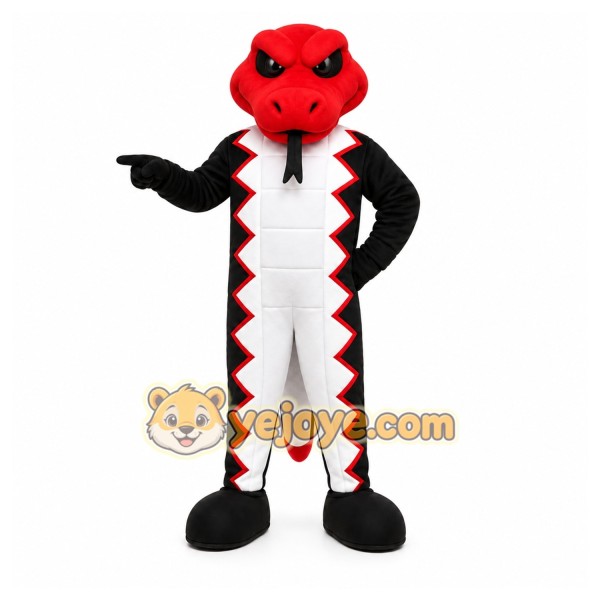 Red Snake Mascot Costume for Sports Events Red Snake Mascot Costume for Sports Events