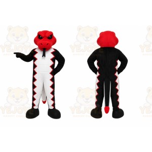 Red Snake Mascot Costume for Sports Events