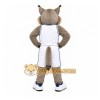 Gray Wildcat Mascot Costume for Sports Events Gray Wildcat Mascot Costume for Sports Events