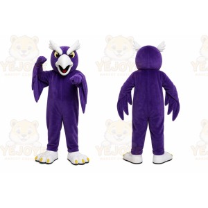 Purple Bird Mascot Costume for Sports Events