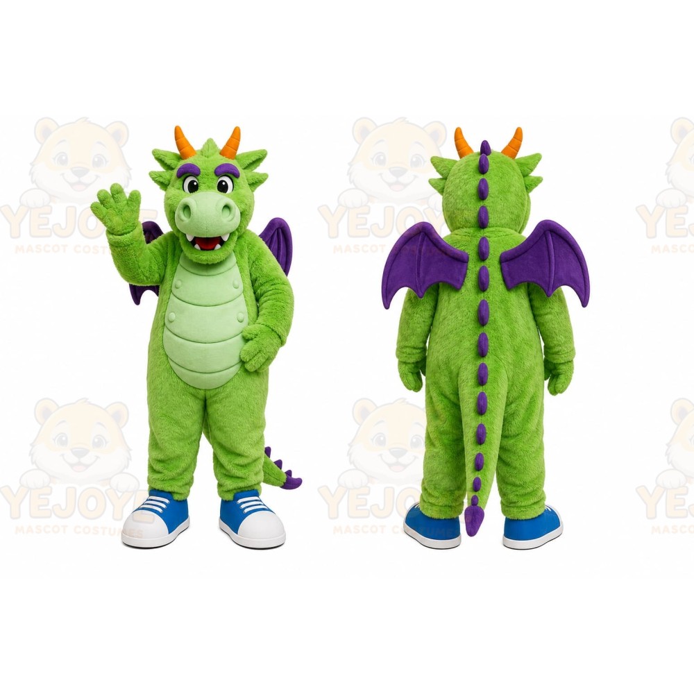 Green Dragon Mascot Costume for Children's Events