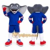 Blue Stingray Mascot Costume for Sports Events