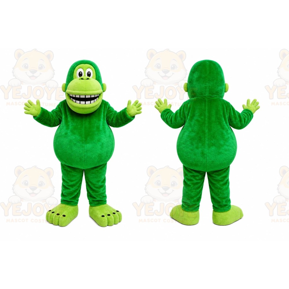 Green Gorilla Mascot Costume for Events and Promotions