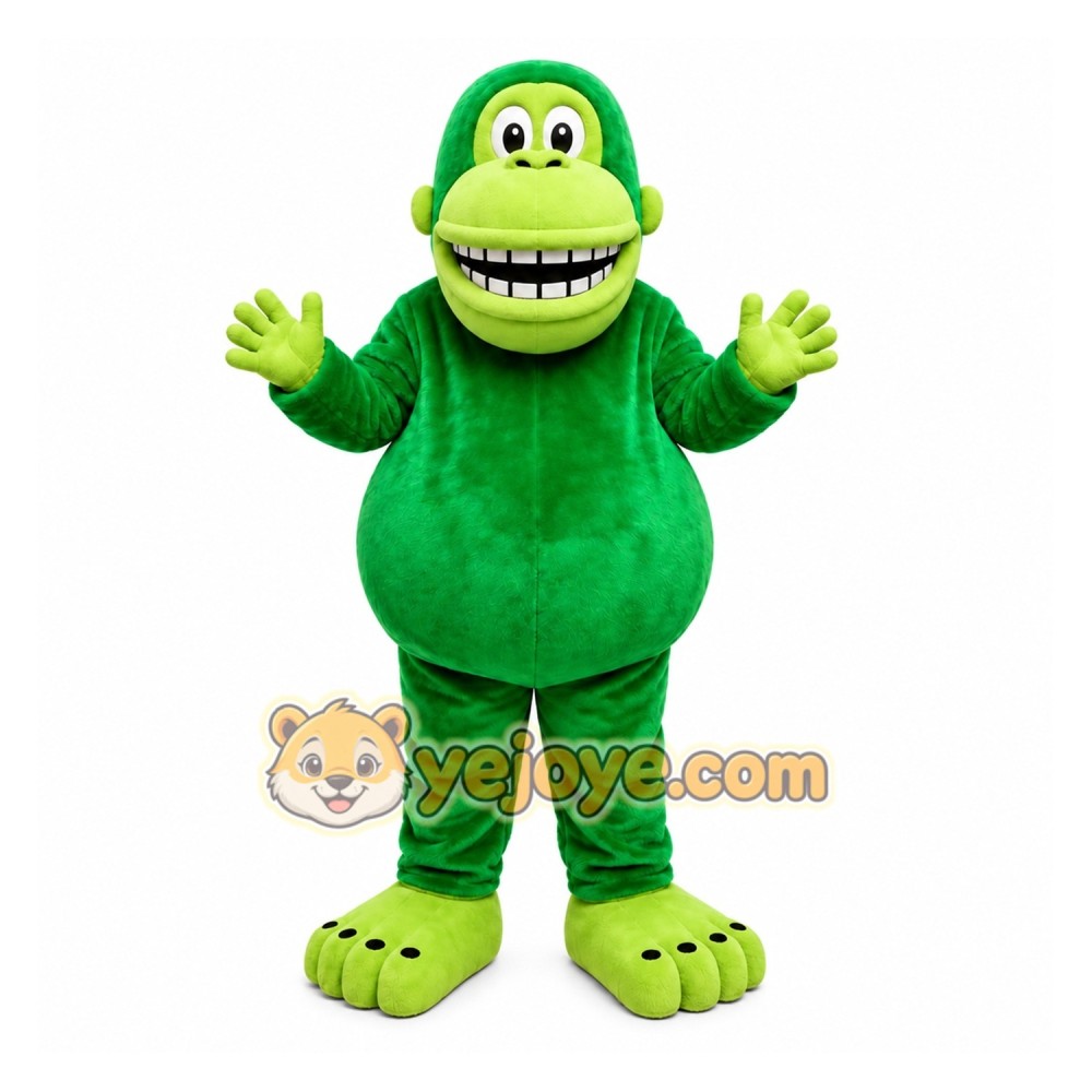 Green Gorilla Mascot Costume for Events and Promotions Green Gorilla Mascot Costume for Events and Promotions