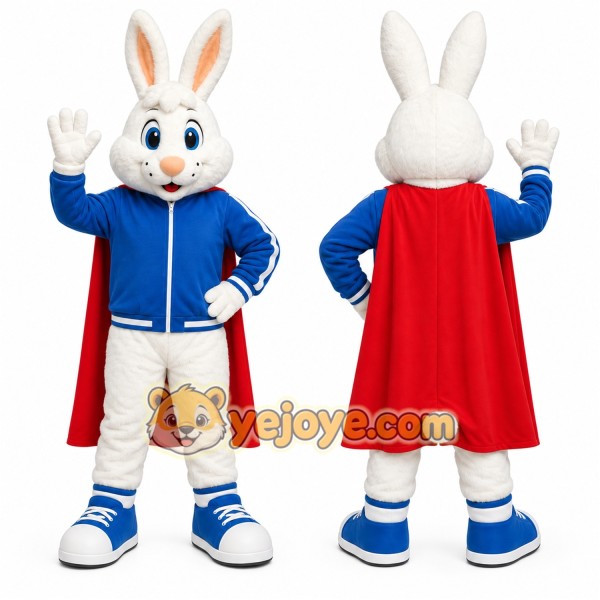 White Rabbit Mascot Costume for Children's Events
