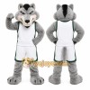 Gray Wolf Mascot Costume for Sports Events Gray Wolf Mascot Costume for Sports Events
