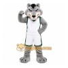 Gray Wolf Mascot Costume for Sports Events Gray Wolf Mascot Costume for Sports Events