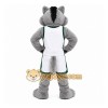 Gray Wolf Mascot Costume for Sports Events Gray Wolf Mascot Costume for Sports Events