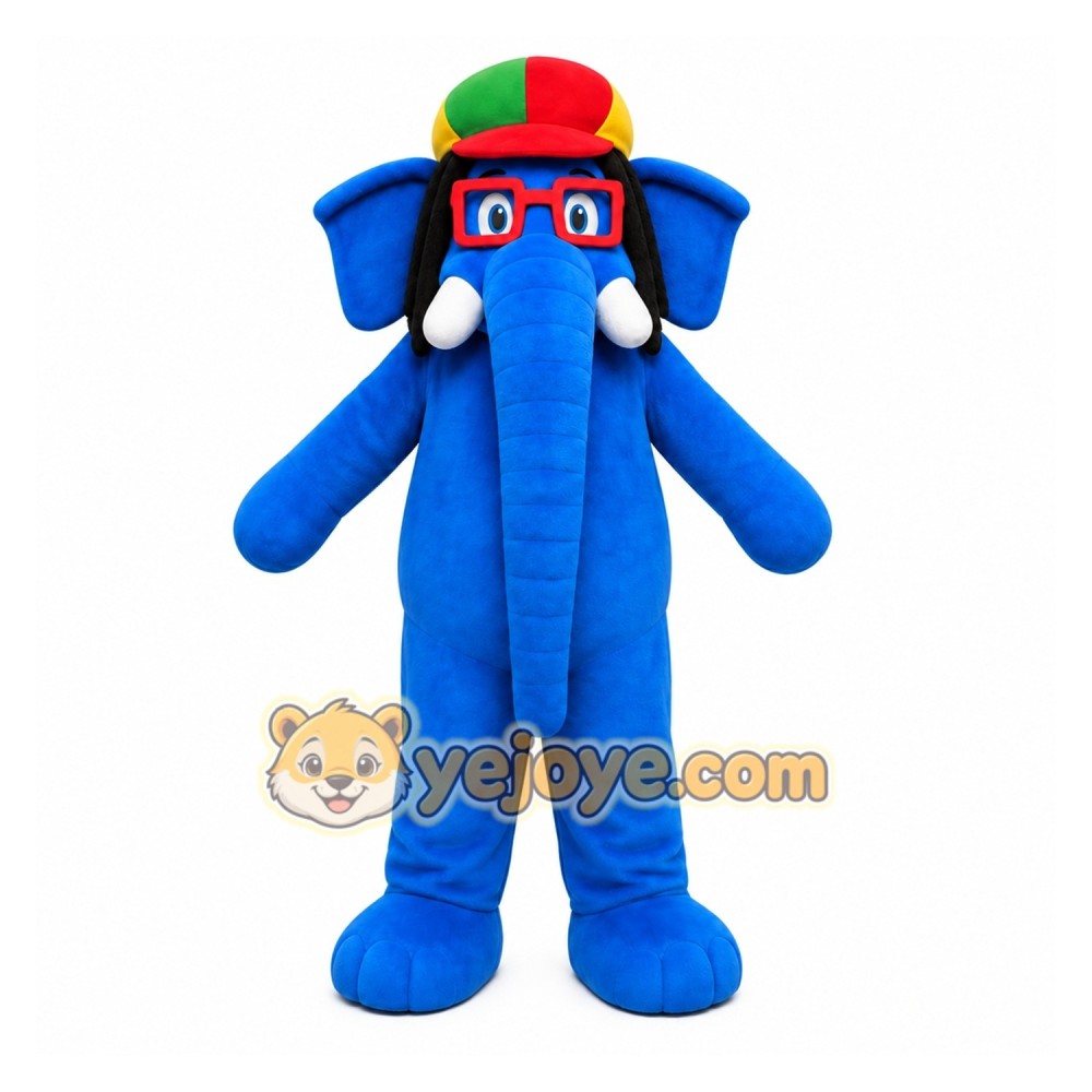 Blue Elephant Mascot Costume for Events and Promotions Blue Elephant Mascot Costume for Events and Promotions