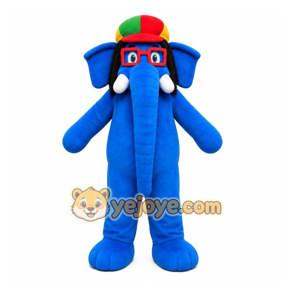 Blue Elephant Mascot Costume for Events and Promotions