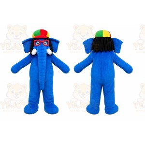 Blue Elephant Mascot Costume for Events and Promotions