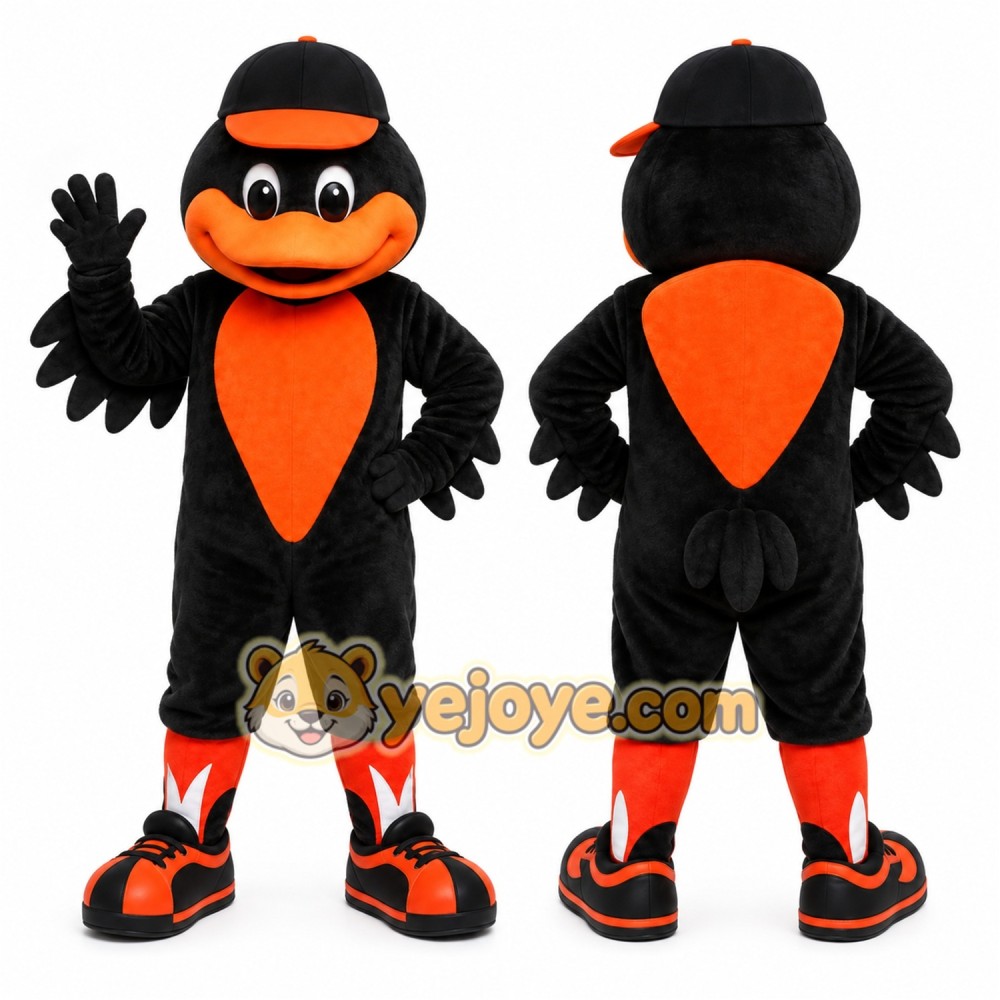 Black Bird Mascot Costume for Sports Events Black Bird Mascot Costume for Sports Events