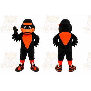 Black Bird Mascot Costume for Sports Events
