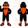 Black Bird Mascot Costume for Sports Events