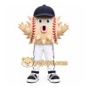 Beige Spiked Baseball Mascot Costume for Sports Events Beige Spiked Baseball Mascot Costume for Sports Events