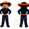 Blue Musketeer Mascot Costume for Events and Promotions