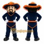 Blue Musketeer Mascot Costume for Events and Promotions