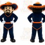 Blue Musketeer Mascot Costume for Events and Promotions