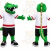 Green Alligator Mascot Costume for Sports Events