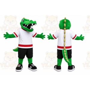 Green Alligator Mascot Costume for Sports Events