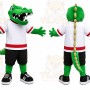 Green Alligator Mascot Costume for Sports Events