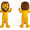 Yellow Lion Mascot Costume for School Events