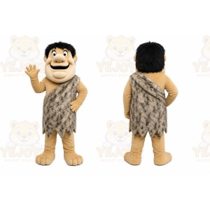 Tan Caveman Mascot Costume for Events and Promotions
