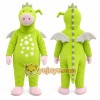 Green Dragon Mascot Costume for Children's Events