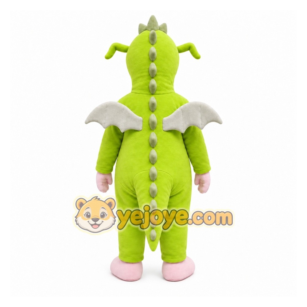 Green Dragon Mascot Costume for Children's Events
