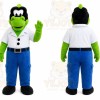 Green Alligator Mascot Costume for Restaurant Promotions