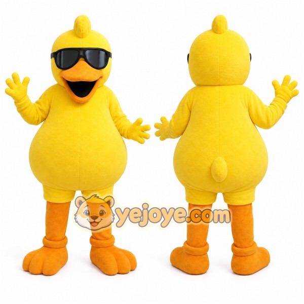 Yellow Duck Mascot Costume for Children's Events