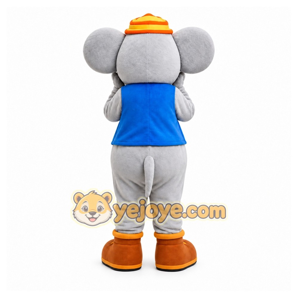 Gray Mouse Mascot Costume for Children's Events