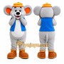 Gray Mouse Mascot Costume for Children's Events