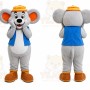 Gray Mouse Mascot Costume for Children's Events