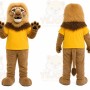 Brown Lion Mascot Costume for School Events