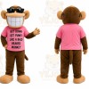 Brown Monkey Mascot Costume for Events and Promotions