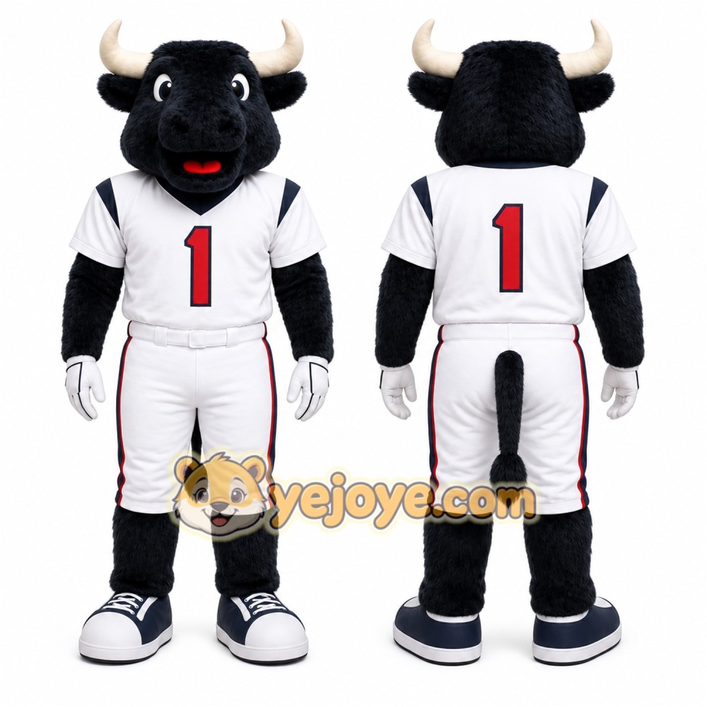 Black Bull Mascot Costume for Sports Events Black Bull Mascot Costume for Sports Events