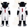 Black Bull Mascot Costume for Sports Events